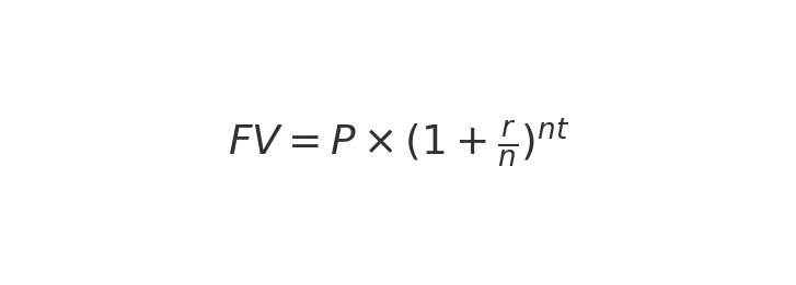 General Lumpsum Investment Formulae.